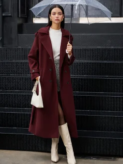 Best Regular Tweed Long Coat Outerwear|Coats
