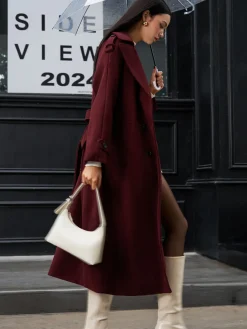 Best Regular Tweed Long Coat Outerwear|Coats
