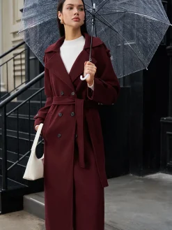 Best Regular Tweed Long Coat Outerwear|Coats