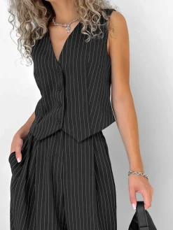 Outlet Relaxed Striped Suit Pants Set Pants Sets|Matching Sets
