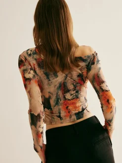 Hot Retro Asymmetrical Collar Crop Blouse Crop Tops|Blouses & Shirts