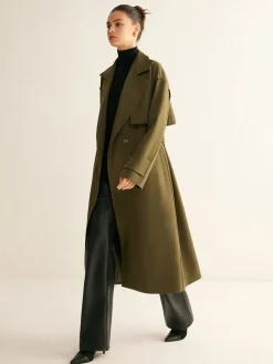 Hot Retro Belted Long Trench Coat Outerwear|Coats
