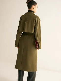 Hot Retro Belted Long Trench Coat Outerwear|Coats