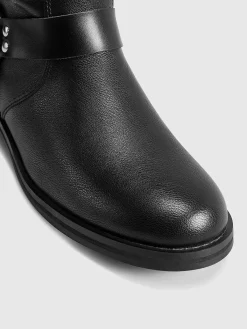 Sale Retro Buckle Knight Boots Shoes|Accessories