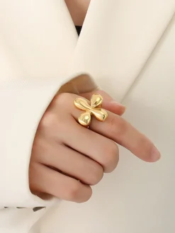 Clearance Retro Flower Chunky Ring Rings & Bracelets|Accessories
