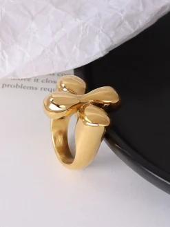 Clearance Retro Flower Chunky Ring Rings & Bracelets|Accessories
