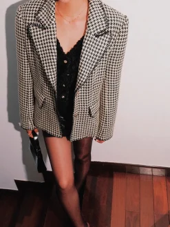 Online Retro Lapel Button Blazer Outerwear|Blazers