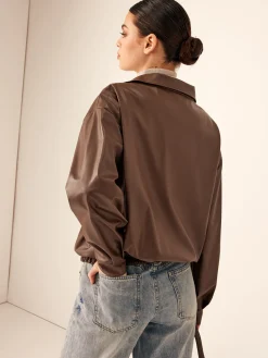 Hot Retro Loose Motorcycle Faux Leather Jacket Outerwear|Tops