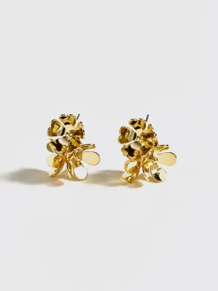Outlet Retro Metal Flower Stud Earrings Earrings|Accessories