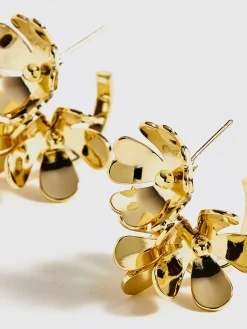 Outlet Retro Metal Flower Stud Earrings Earrings|Accessories