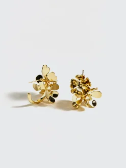 Outlet Retro Metal Flower Stud Earrings Earrings|Accessories