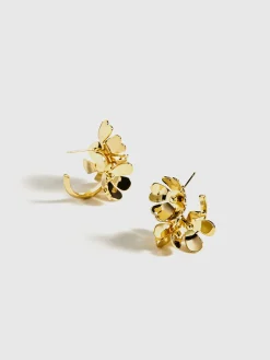 Outlet Retro Metal Flower Stud Earrings Earrings|Accessories