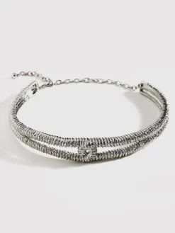 Discount Retro Metal Twist Texture Choker Necklaces|Accessories