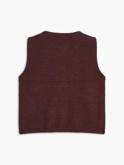 Retro Metal-Button Sweater Vest Sweater Vests|Sweaters & Cardigans