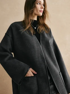 Hot Retro Piping Belted Cinched Jacket Outerwear|Jackets