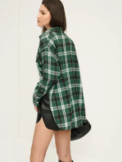 Retro Plaid Lapel Pockets Shirt Blouses & Shirts|Tops