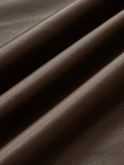 Discount Retro Pleated PU Leather Skirt Skirts|Bottoms