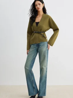 Best Retro Shift Cardigan Without Belt Cardigans|Sweaters & Cardigans