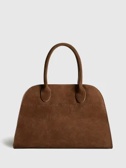 Best Retro Side-Buckle Top Handle Tote Bag Bags|Accessories