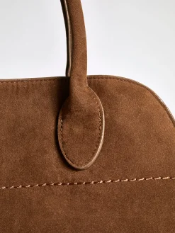 Best Retro Side-Buckle Top Handle Tote Bag Bags|Accessories