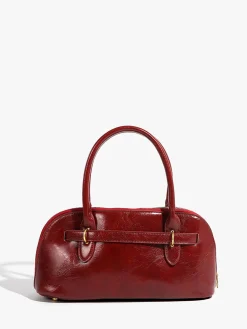 Retro Top Handle Zipper Bag Bags|Accessories