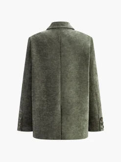 Online Retro Velvet Blazer Outerwear|Blazers