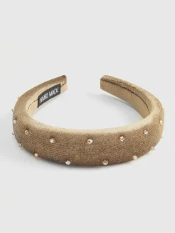 Sale Retro Velvet Rhinestone Headband Hair Claws & Hats|Accessories