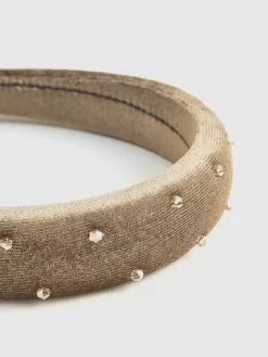 Sale Retro Velvet Rhinestone Headband Hair Claws & Hats|Accessories