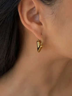 Online Retro V-Shape Pendant Earrings Earrings|Accessories