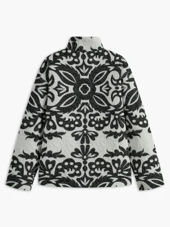 Clearance Retro Zipper Quilted Winter Coat Outerwear|Coats