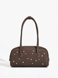 Discount Rhinestone Decor Top Handle Bag Bags|Accessories