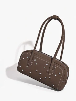 Discount Rhinestone Decor Top Handle Bag Bags|Accessories