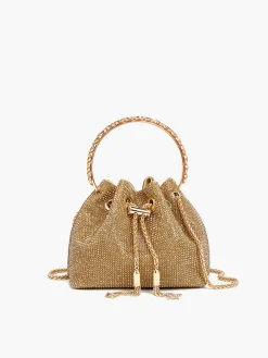 Rhinestone Drawstring Handbag Bags|Accessories