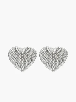 Sale Rhinestone Heart Stud Earrings Earrings|Accessories