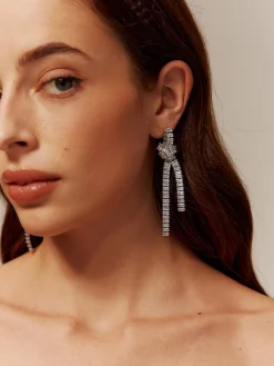 Discount Rhinestone Knotted Tassel Earrings Earrings|Accessories