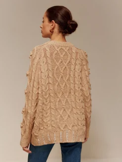 Online Rhinestone Pullover Twist Sweater Sweater Tops|Sweaters & Cardigans