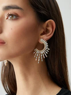 Online Rhinestones Sunshine Earrings Earrings|Accessories