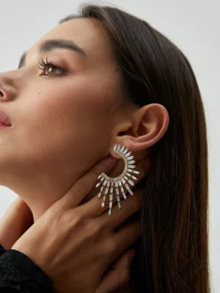 Online Rhinestones Sunshine Earrings Earrings|Accessories