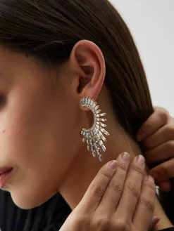 Online Rhinestones Sunshine Earrings Earrings|Accessories