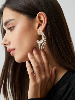 Online Rhinestones Sunshine Earrings Earrings|Accessories
