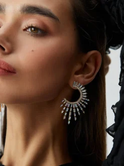 Online Rhinestones Sunshine Earrings Earrings|Accessories