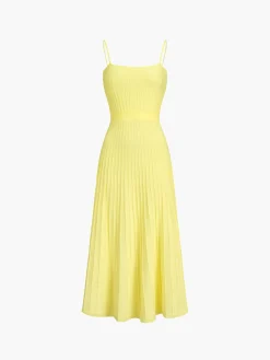 Rib Midi Sundress Sweater Dresses|Sweater Dresses