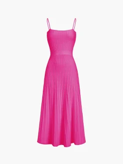 Rib Midi Sundress Sweater Dresses|Sweater Dresses