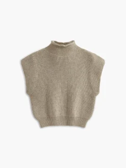 New Ribbed Cap Sleeve Warm Sweater Sweater Vests|Sweaters & Cardigans