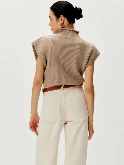 New Ribbed Cap Sleeve Warm Sweater Sweater Vests|Sweaters & Cardigans