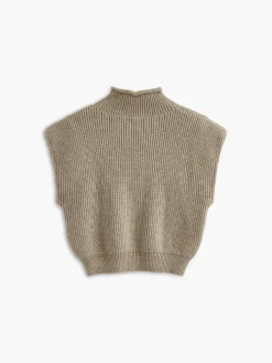 New Ribbed Cap Sleeve Warm Sweater Sweater Vests|Sweaters & Cardigans