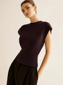New Ribbed Cinched Sweater Vest Sweater Vests|Sweaters & Cardigans