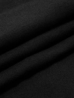 Sale Ribbed Contrast Bow Cami Long Dress Black Dresses|Casual Dresses