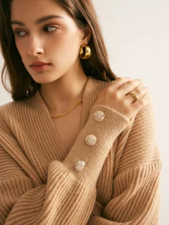 New Ribbed Criss Cross Cinched Sweater Sweater Tops|Sweaters & Cardigans