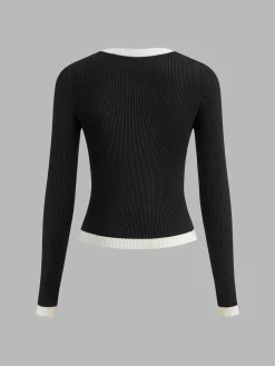 Clearance Ribbed Criss Cross Skinny Sweater Sweater Tops|Sweaters & Cardigans